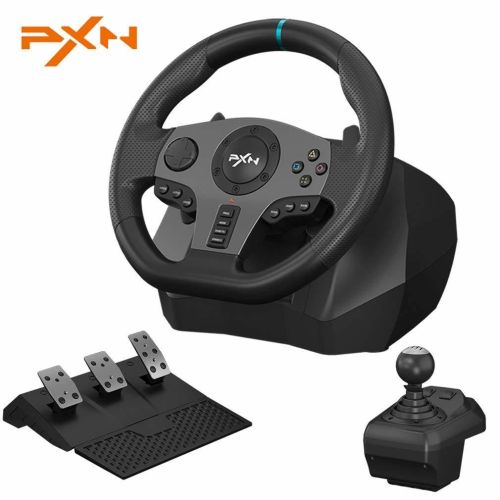 Gaming Steering Wheel PXN V9 Volante PC Gaming Racing Wheel for PC Windows 7/8/10/11/PS4/PS3/Switch/Xbox One/Xbox Series X/S Gaming Steering Wheel PXN V9 Volante PC Gaming Racing Wheel for PC Windows 7/8/10/11/PS4/PS3/Switch/Xbox One/Xbox Series X/S
