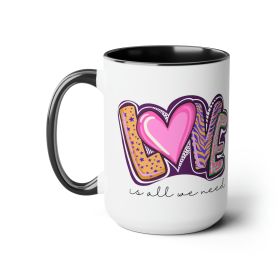 Accent Ceramic Coffee Mug 15oz - Say It Soul - Love Is All We Need