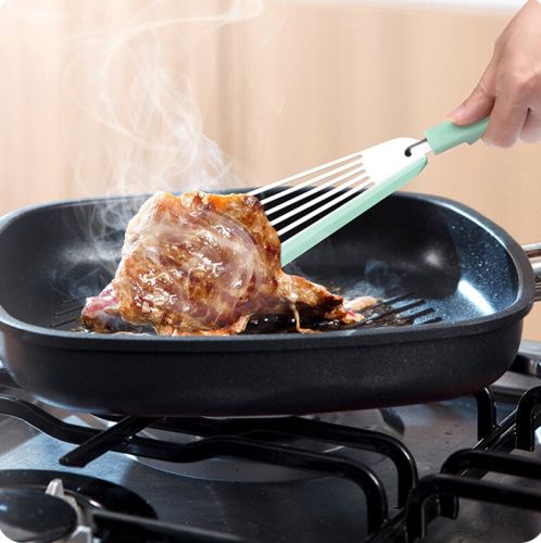 Nonstick Fish Spatula, Thin Slotted Spatulas Turner Silicone Fish Spatulas For Nonstick Cookware, High Heat Resistant BPA Free Cooking Utensils, Ideal Nonstick Fish Spatula, Thin Slotted Spatulas Turner Silicone Fish Spatulas For Nonstick Cookware, High Heat Resistant BPA Free Cooking Utensils, Ideal