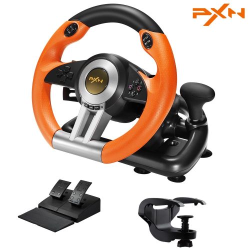 PXN V3 Pro Gaming Racing Wheel Volante PC Steering Wheel Racing Game 180° for PC Windows/PS3/PS4/Switch/Xbox One/Xbox Series X/S PXN V3 Pro Gaming Racing Wheel Volante PC Steering Wheel Racing Game 180° for PC Windows/PS3/PS4/Switch/Xbox One/Xbox Series X/S