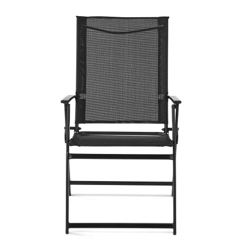 Greyson Steel and Sling Adult Folding Outdoor Patio Armchair (Set of 2) Greyson Steel and Sling Adult Folding Outdoor Patio Armchair (Set of 2)
